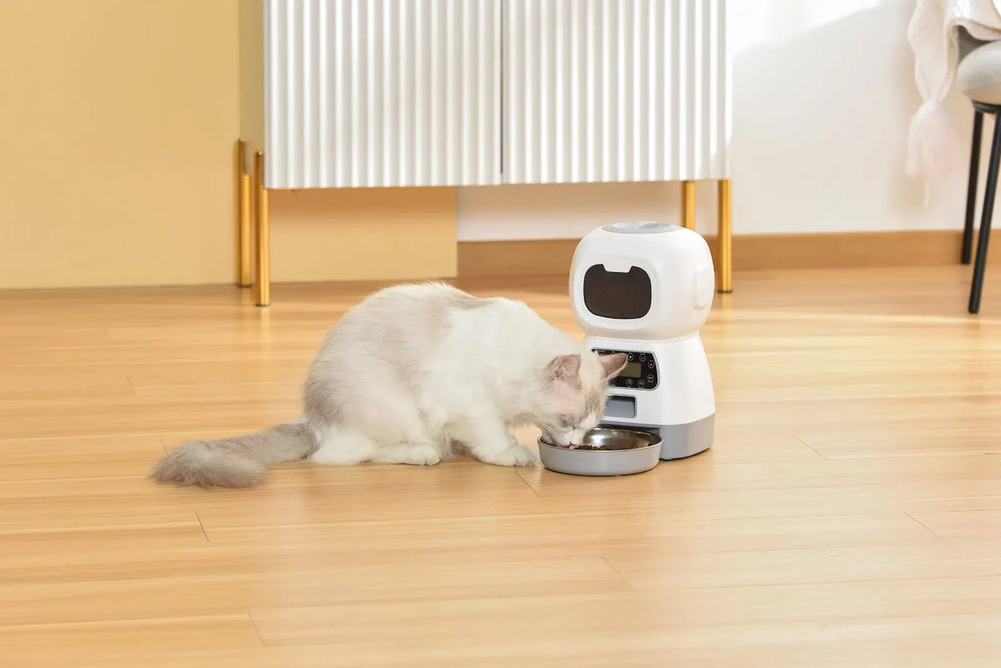 YES4PETS 3.5L Visible Automatic Digital Pet Dog Cat Feeder Food Bowl Dispenser - Paws & Palettes