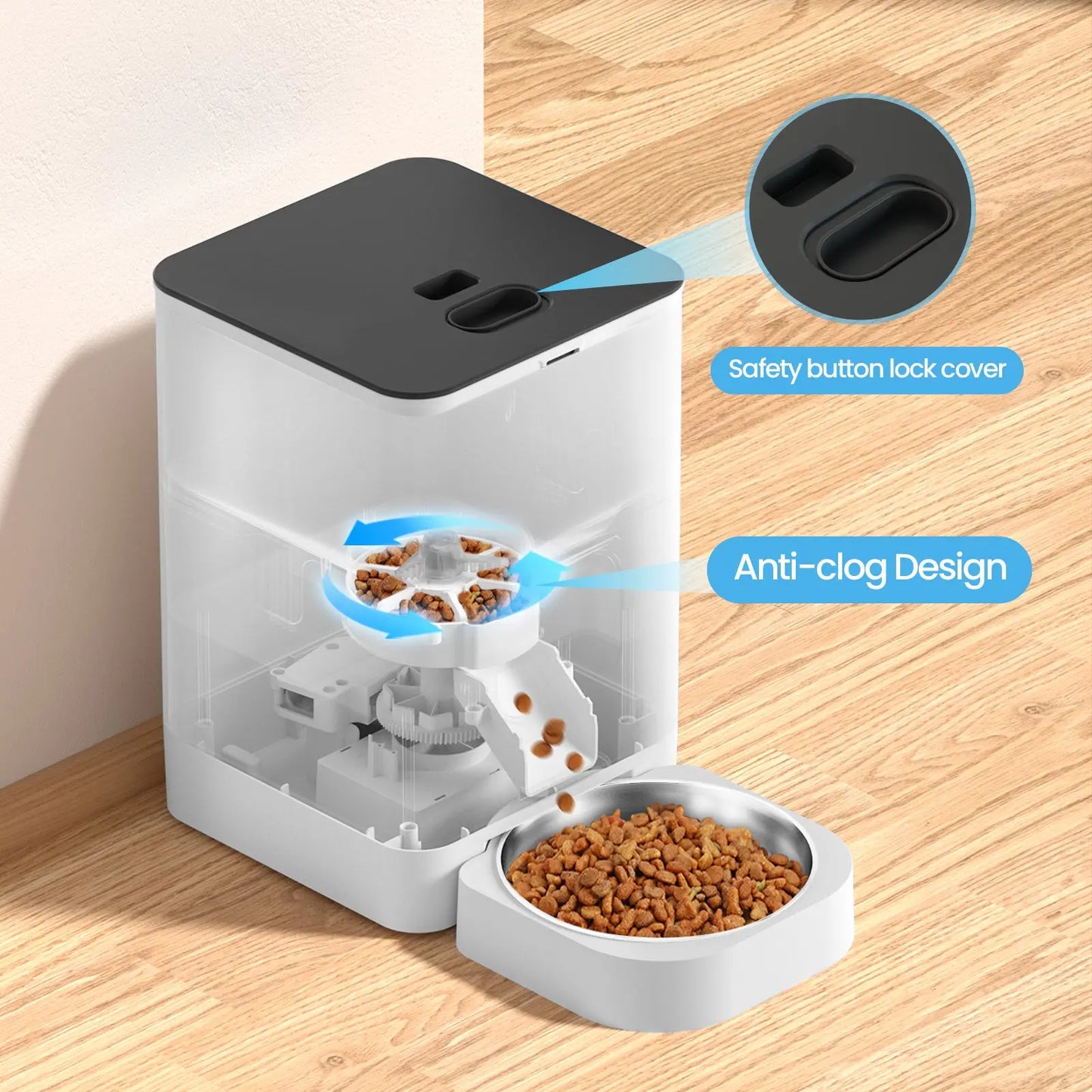 YES4PETS 6L Automatic Digital Pet Dog Cat Feeder Food Bowl Dispenser - Paws & Palettes