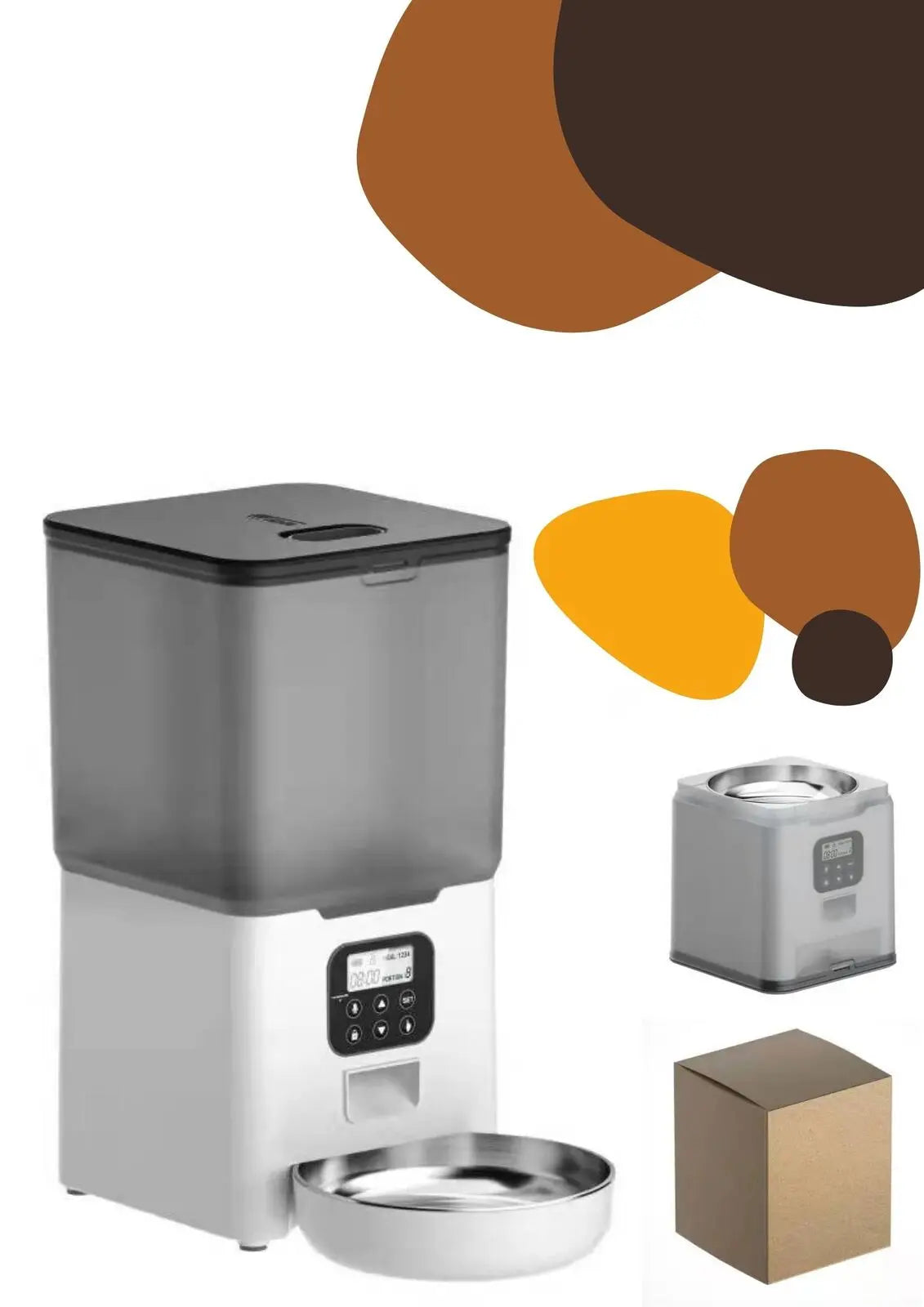 YES4PETS 5.6L Visible Automatic Digital Pet Dog Cat Feeder Food Bowl Dispenser - Paws & Palettes