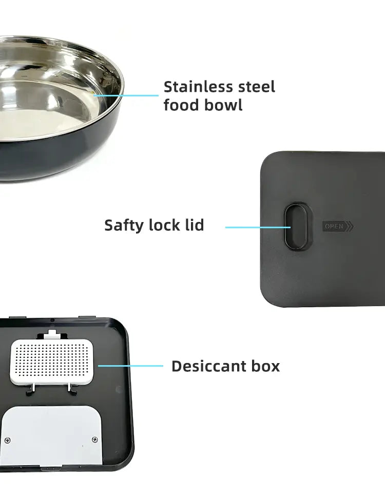 YES4PETS 5.6L Visible Automatic Digital Pet Dog Cat Feeder Food Bowl Dispenser - Paws & Palettes