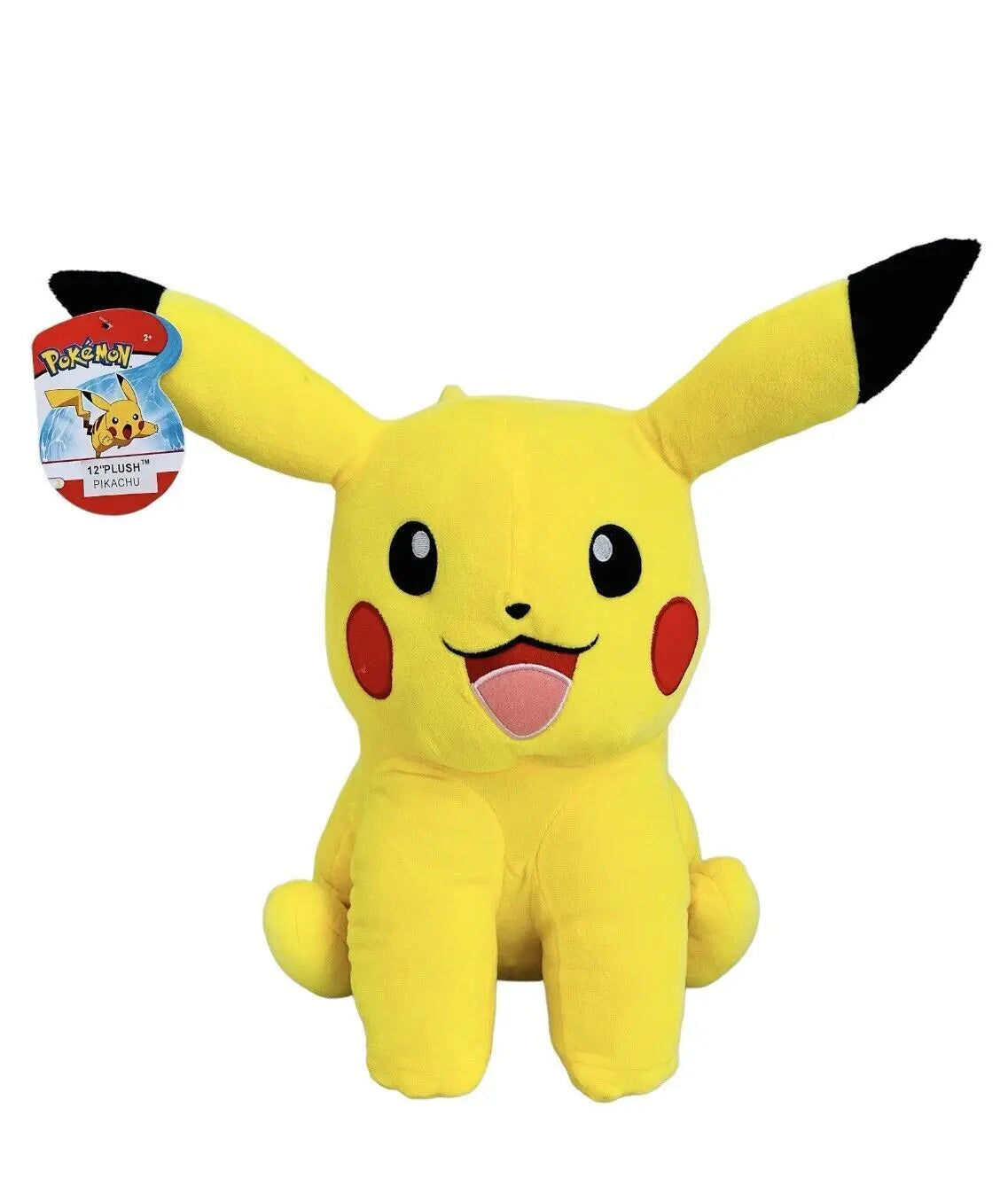 Wicked Cool Toys Pokémon Sitting Plush Pikachu 12" - Paws & Palettes
