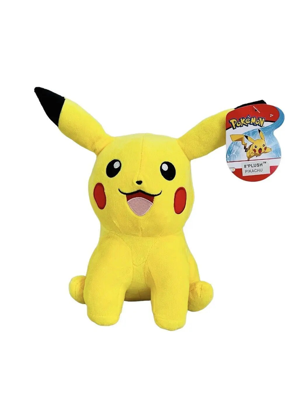 Wicked Cool Toys Pokémon Sitting Plush Pikachu 8" - Paws & Palettes
