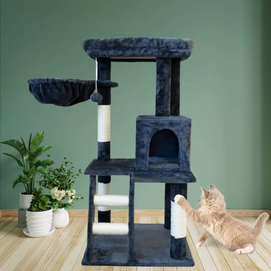 Petwiz 100cm Luna Premium Cat Tree Scratching Post - Paws & Palettes