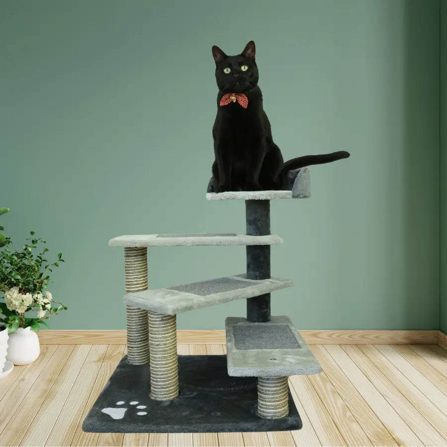 Petwiz Multi Level PawPal Scratching Post Cat Tree - Paws & Palettes