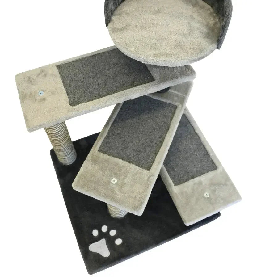 Petwiz Multi Level PawPal Scratching Post Cat Tree Dropshipzone