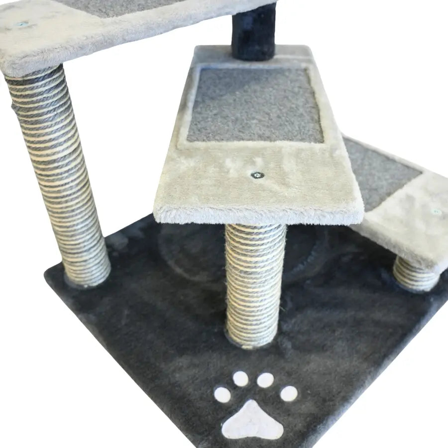 Petwiz Multi Level PawPal Scratching Post Cat Tree - Paws & Palettes