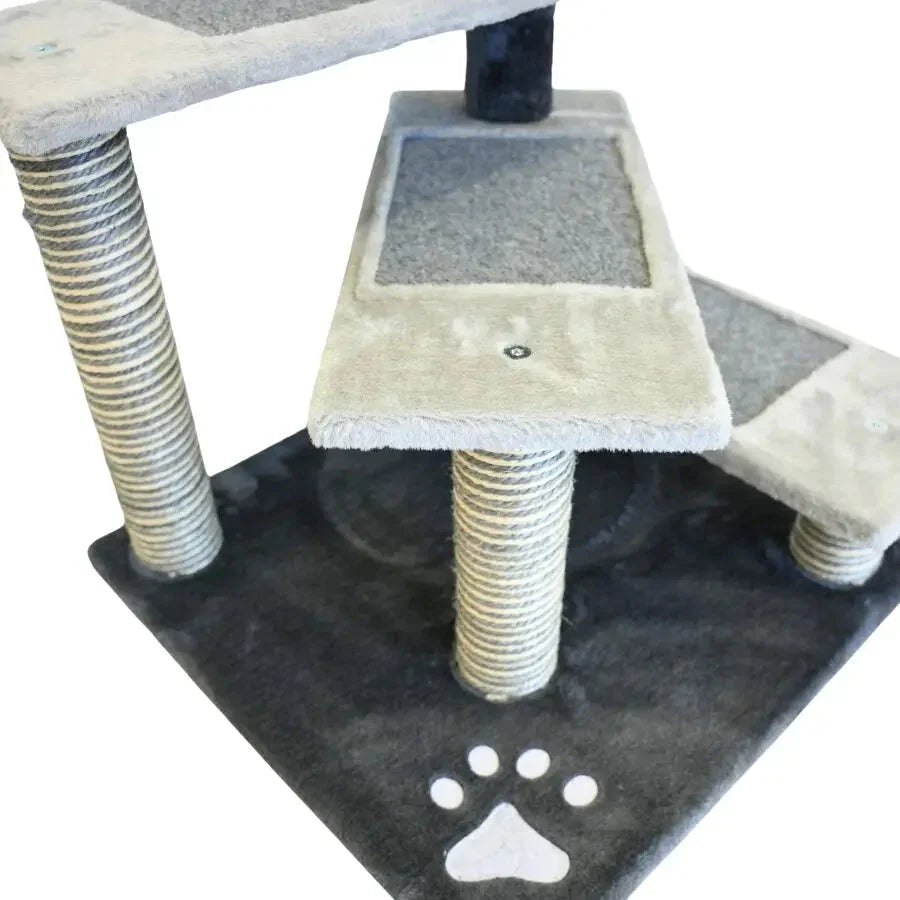 Petwiz Multi Level PawPal Scratching Post Cat Tree Dropshipzone