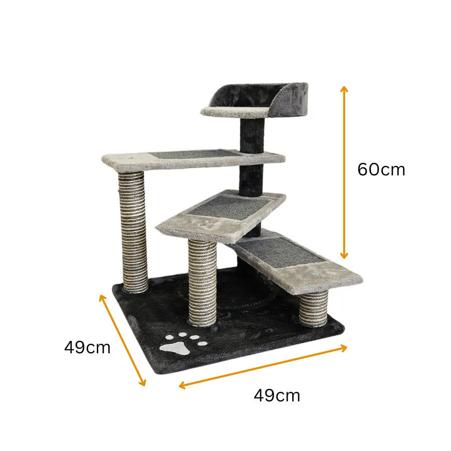Petwiz Multi Level PawPal Scratching Post Cat Tree - Paws & Palettes