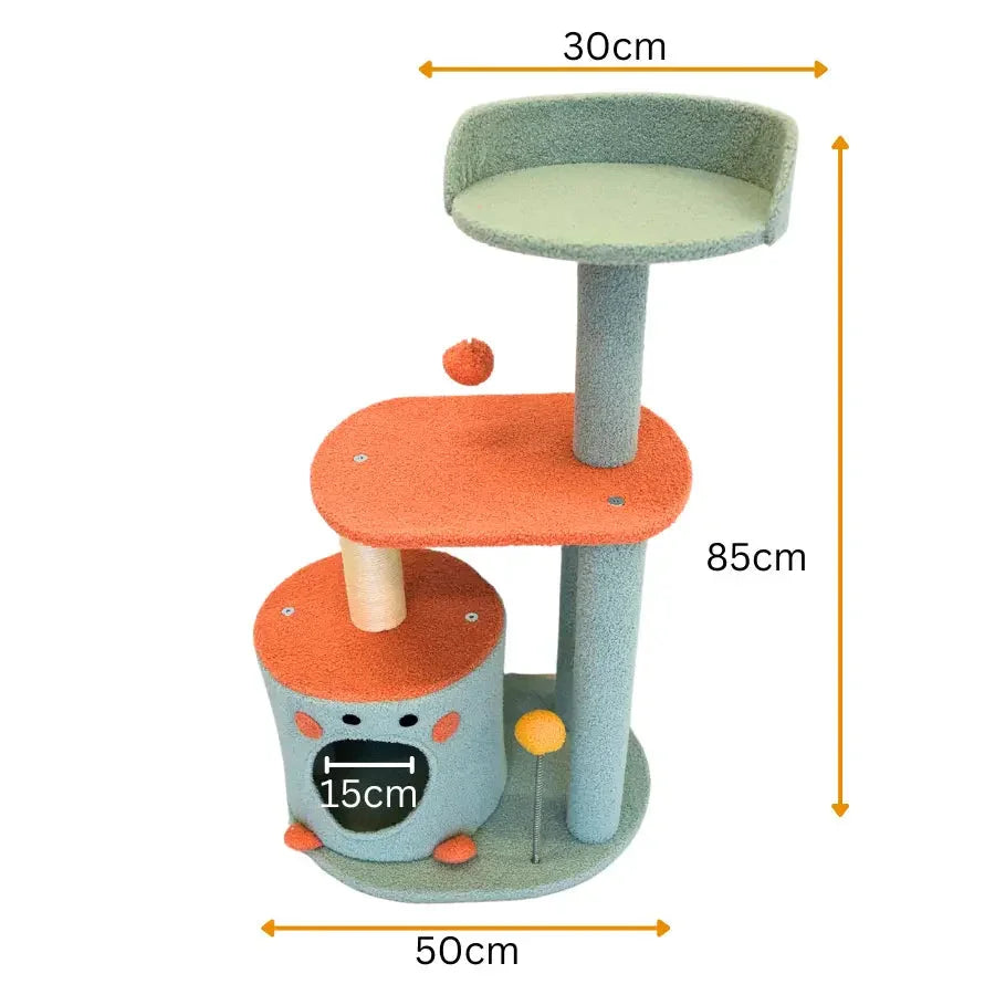 Petwiz 85cm Vivid Cat Tree Scratching Post Pole Dropshipzone