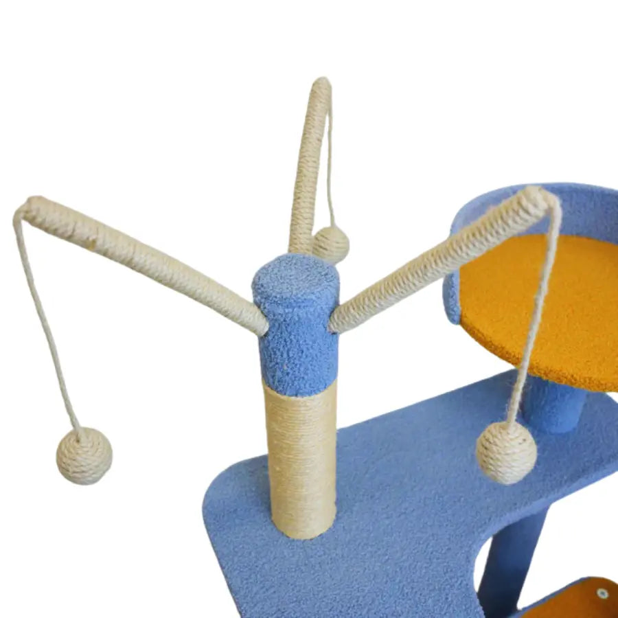 Petwiz KityKat Playland Cat Tree Scratching Post Pole - Paws & Palettes