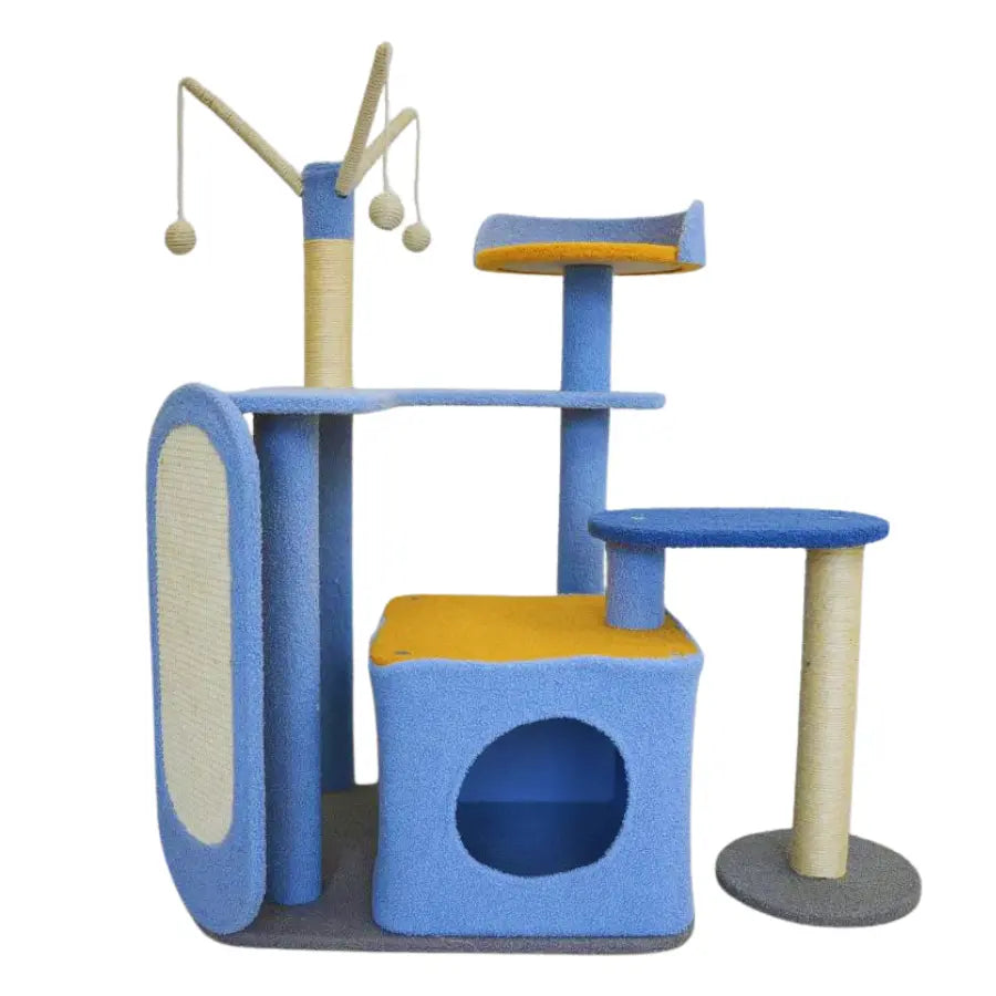Petwiz KityKat Playland Cat Tree Scratching Post Pole - Paws & Palettes