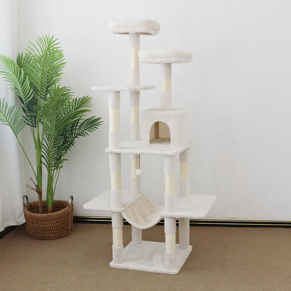 CATIO Tranquility Condo Scratching Post 50x50x174cm - Paws & Palettes