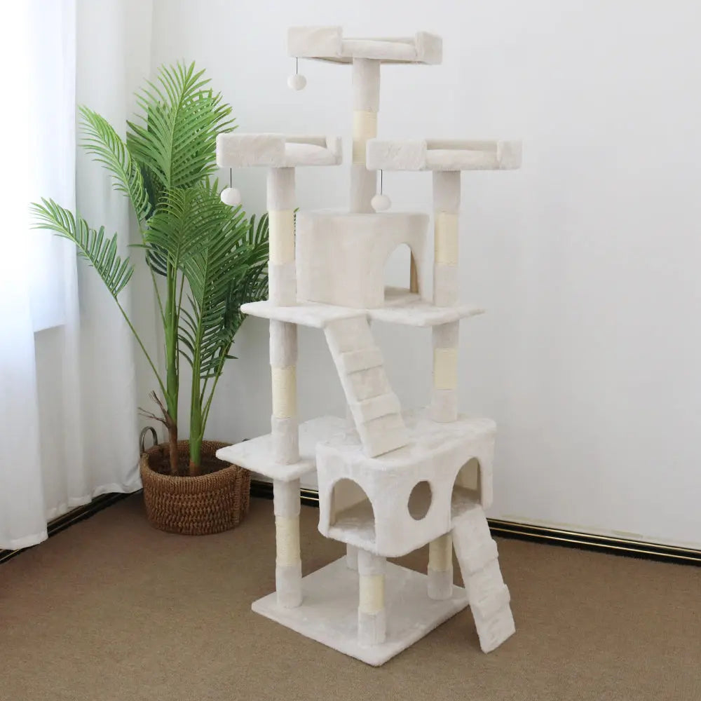 CATIO Tranquility Palace Scratching Post 50x50x171cm - Paws & Palettes