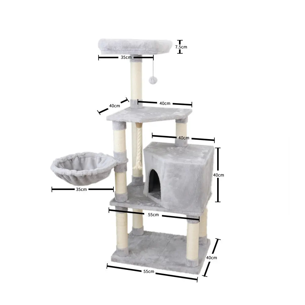 CATIO Cat Scratching Tree Supreme Condo 136cm - Paws & Palettes