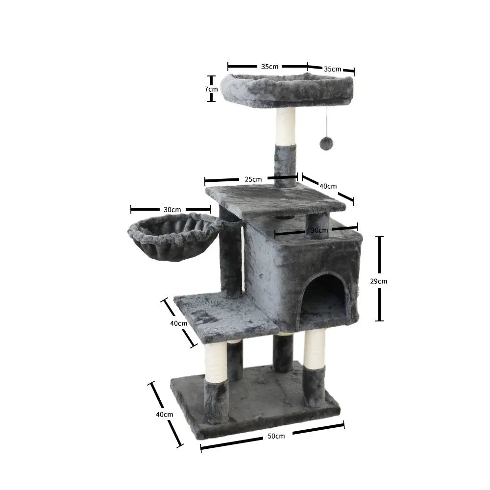 CATIO Chipboard Flannel Cat Scratching Tree - Abode 112cm - Paws & Palettes