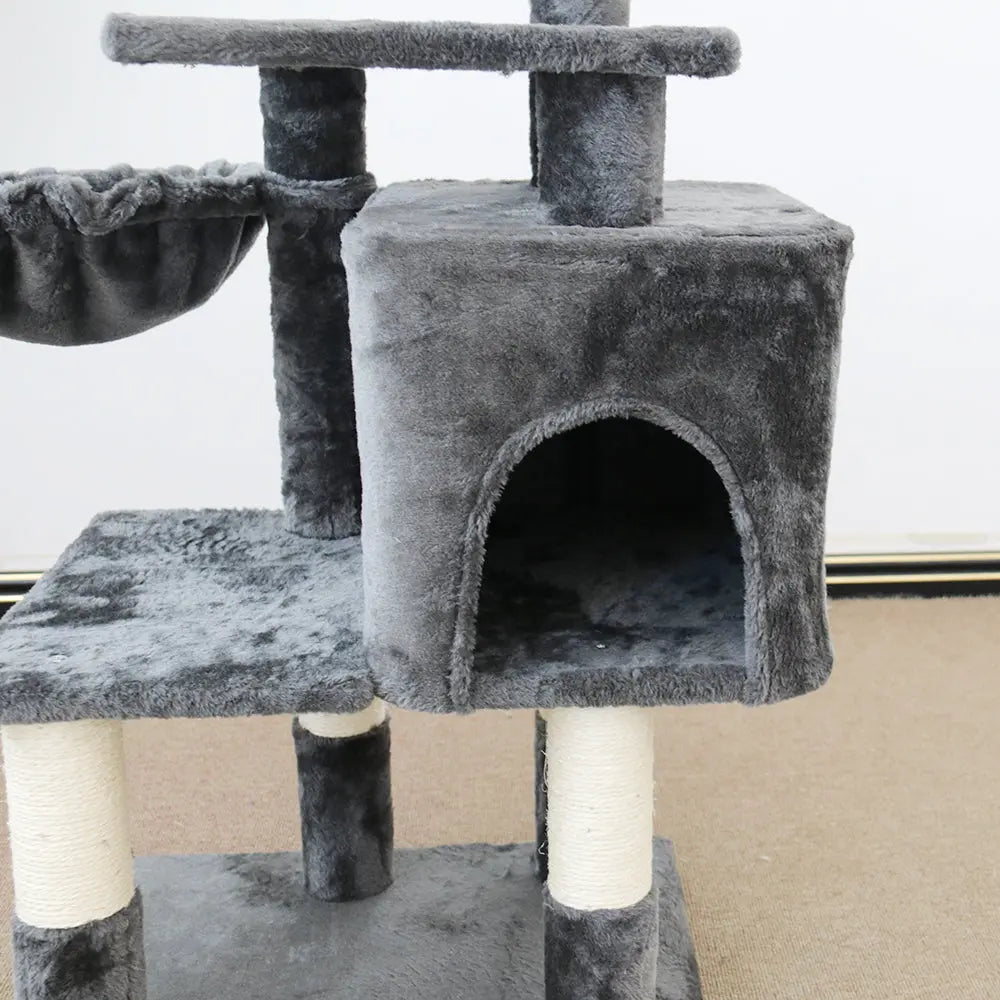CATIO Chipboard Flannel Cat Scratching Tree - Abode 112cm - Paws & Palettes