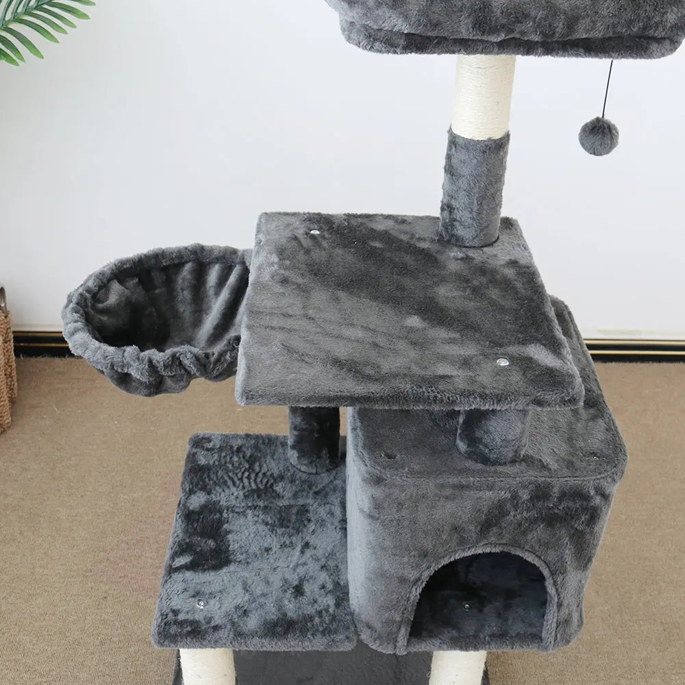 CATIO Chipboard Flannel Cat Scratching Tree - Abode 112cm - Paws & Palettes