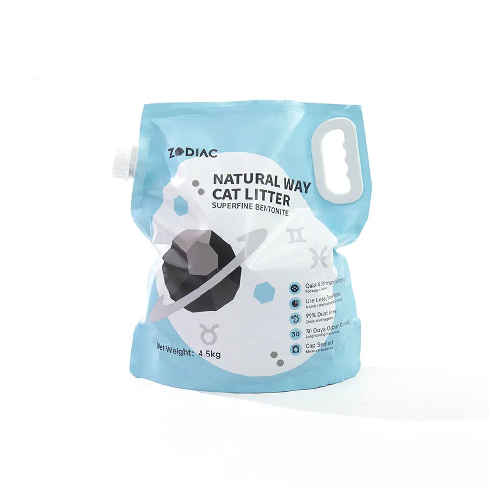 ZODIAC Natural Way Superfine Bentonite Cat Litter 4.5Kg - Paws & Palettes