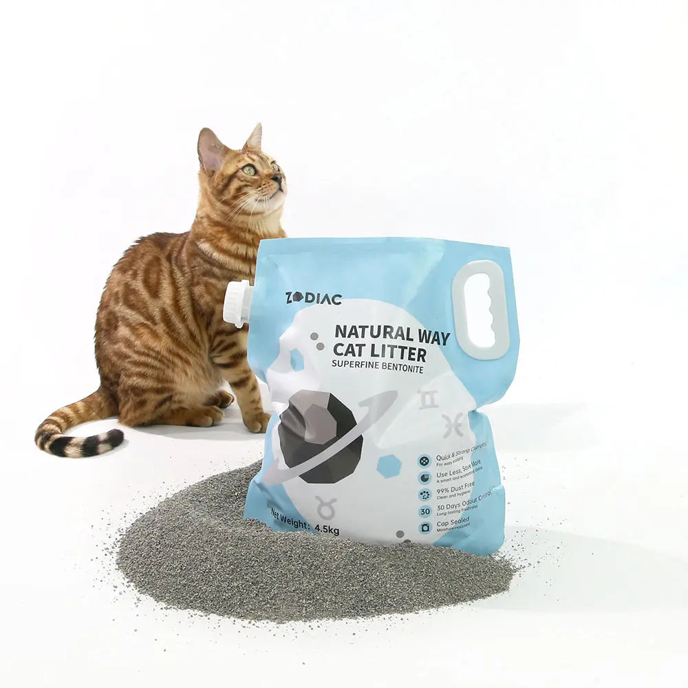ZODIAC Natural Way Superfine Bentonite Cat Litter 4.5Kg - Paws & Palettes