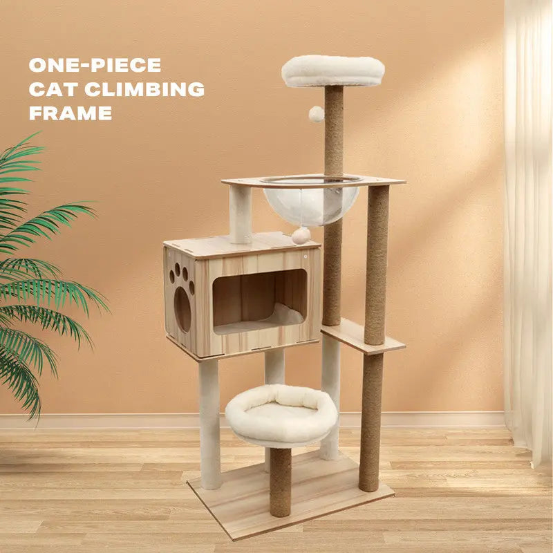 Cat Tree Scratching Post Trees Scratcher Tower Condo House Furniture - Paws & Palettes