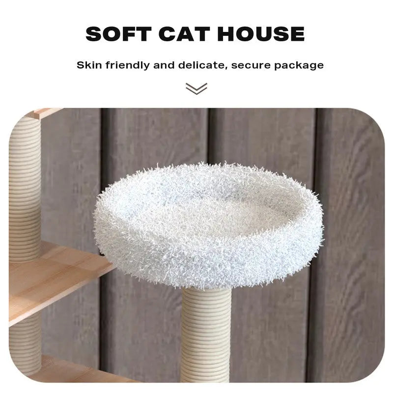 Cat Tree Scratching Post Trees Scratcher Tower Condo House Furniture - Paws & Palettes