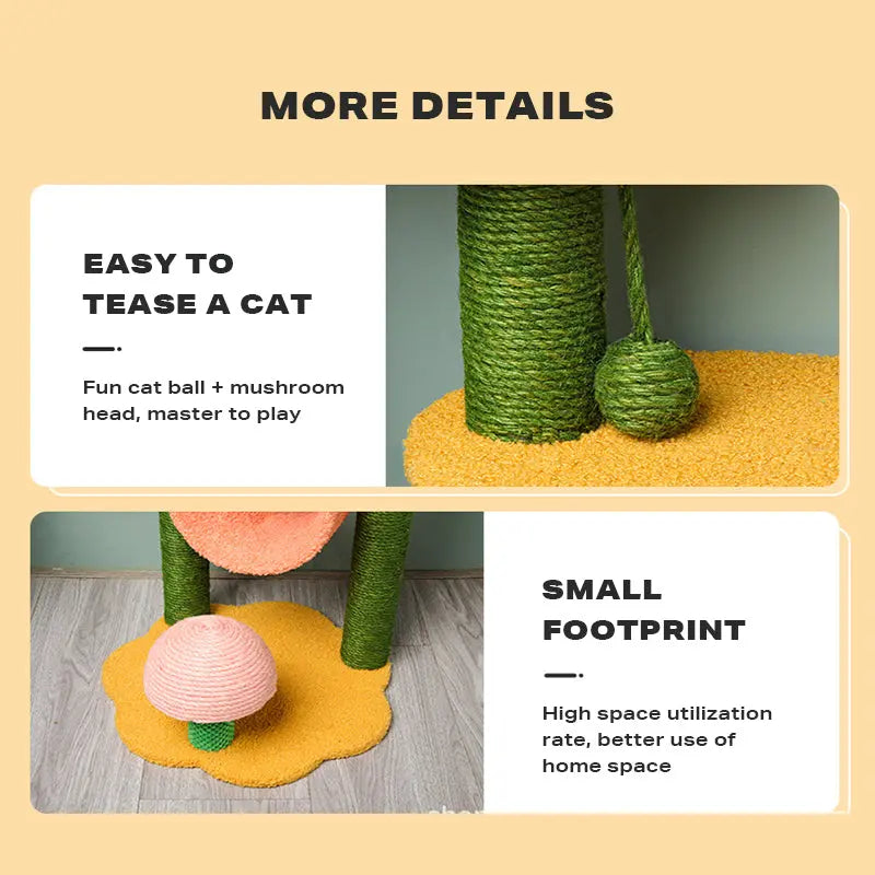 Sun flower cat climbing frame cat scratching post toy - Paws & Palettes