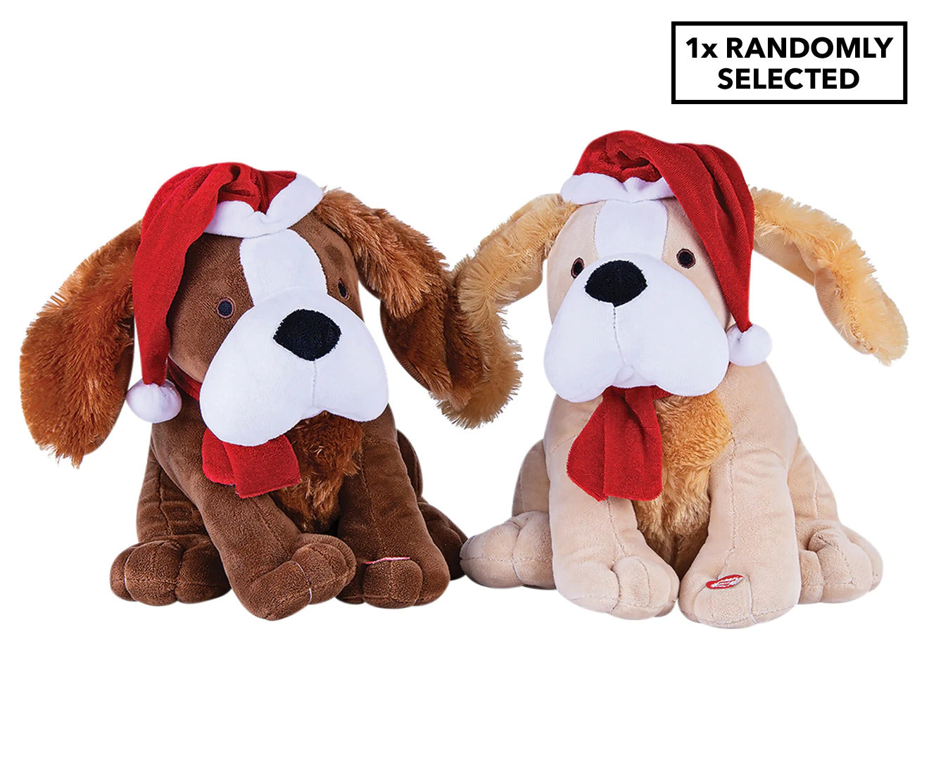 30cm Christmas Xmas Musical Dog Santa Hat Jingle Bells Decoration Agline