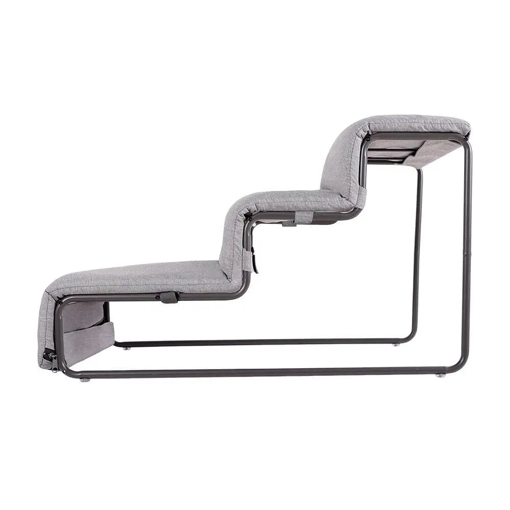 Ibiyaya Everest II Pet Stairs for Dogs & Cats, Nimbus Grey - Paws & Palettes