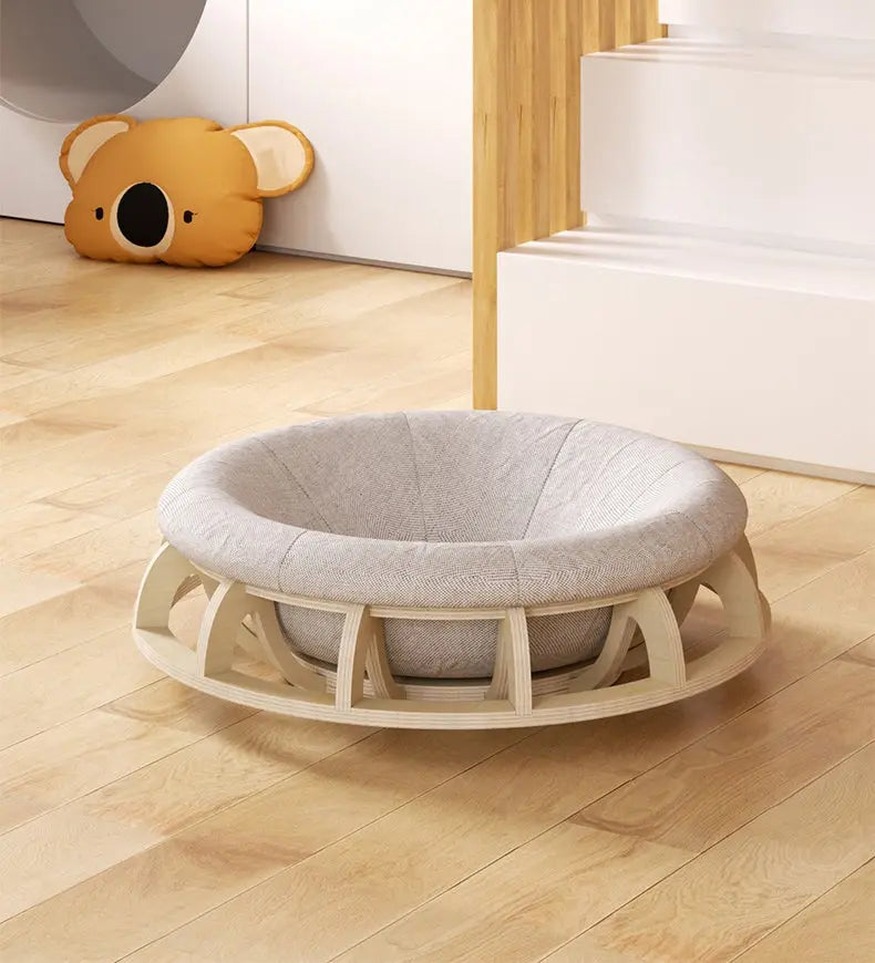 Timber Gyro Cat Nest Bed - Paws & Palettes