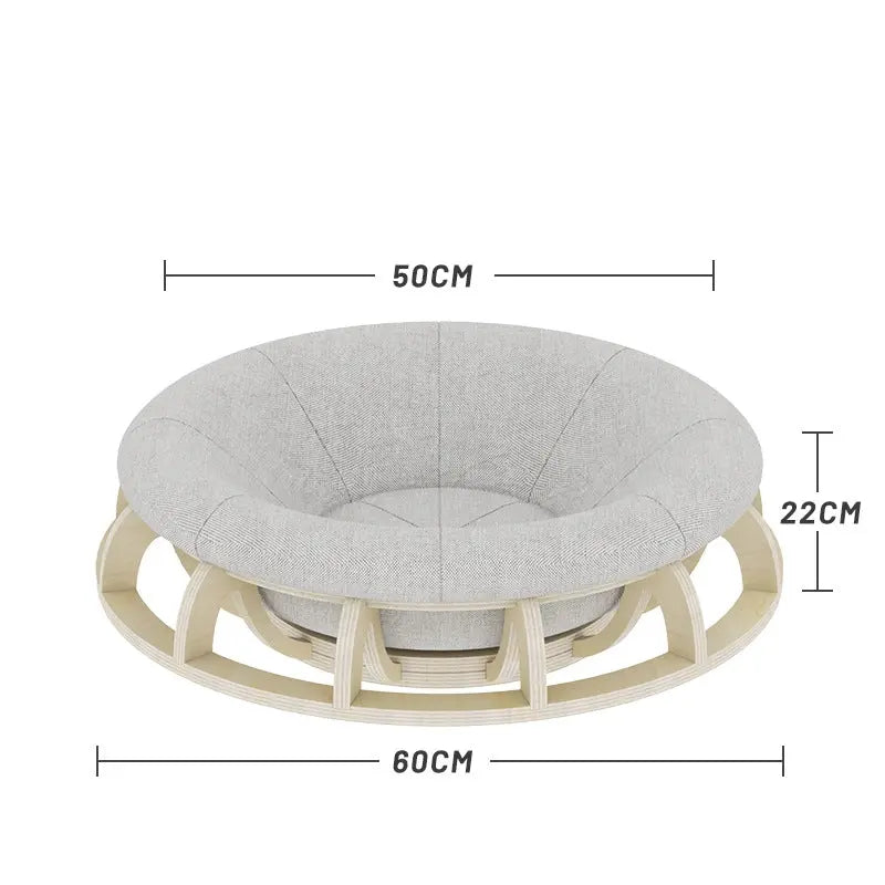 Timber Gyro Cat Nest Bed - Paws & Palettes