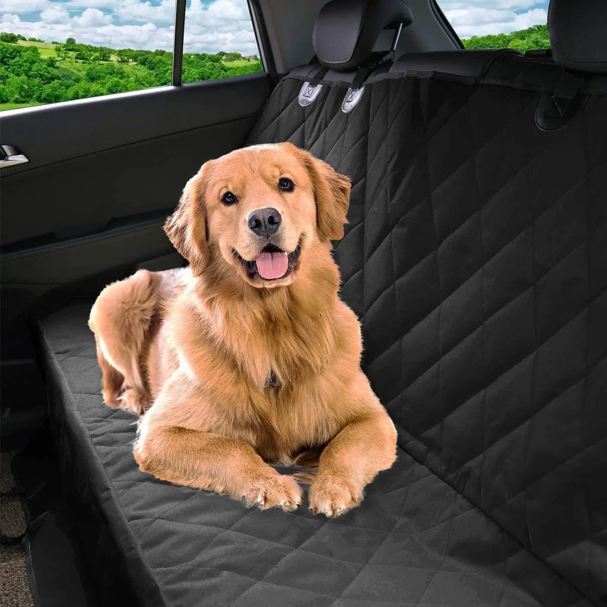 Universal Waterproof Dog Car Seat Cover with Non-Slip Backing - Pet Travel Protection Mat - Paws & Palettes