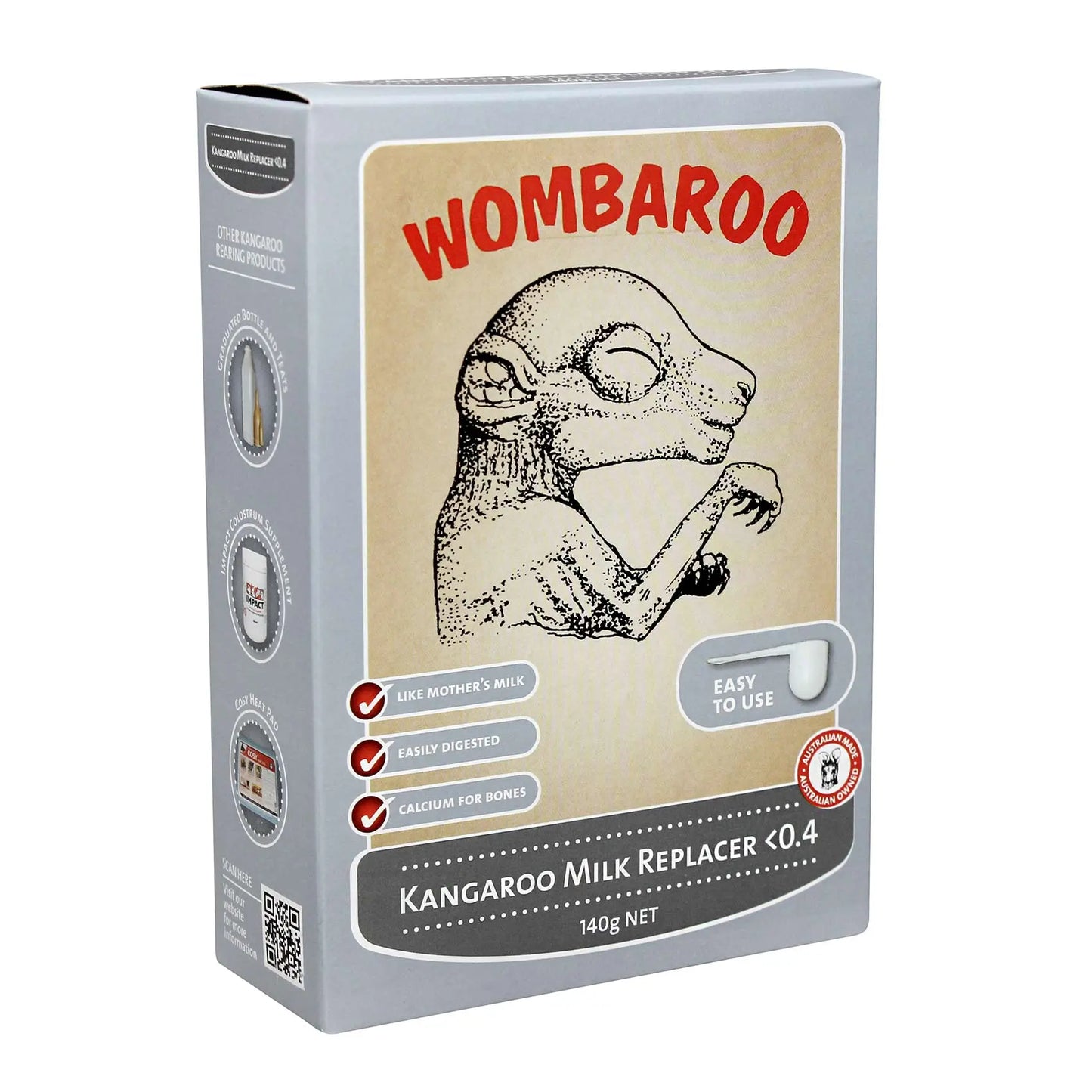 Wombaroo – Kangaroo Milk (< 0.4) - Paws & Palettes