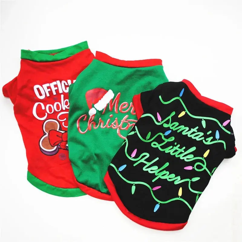 Cotton Christmas Pet Clothes - Paws & Palettes