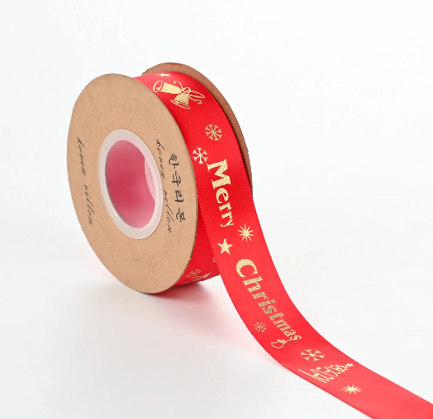Ribbon Printed Christmas Design Decoration Gift Packing - Paws & Palettes