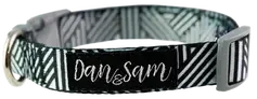 Dan & Sam – Dog – Adjustable Polyester Webbing Collar – Abstract Agline