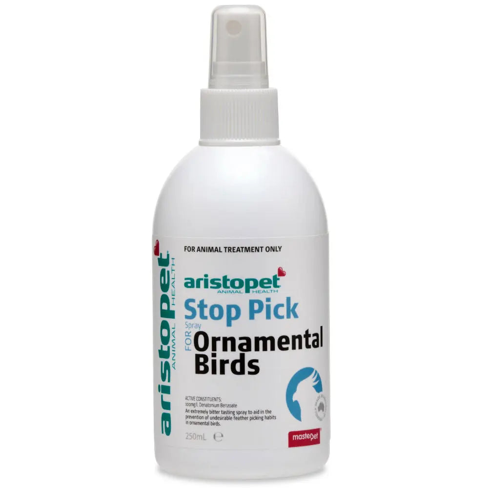 Aristopet – Stop Pick Spray – Ornamental Birds - Paws & Palettes