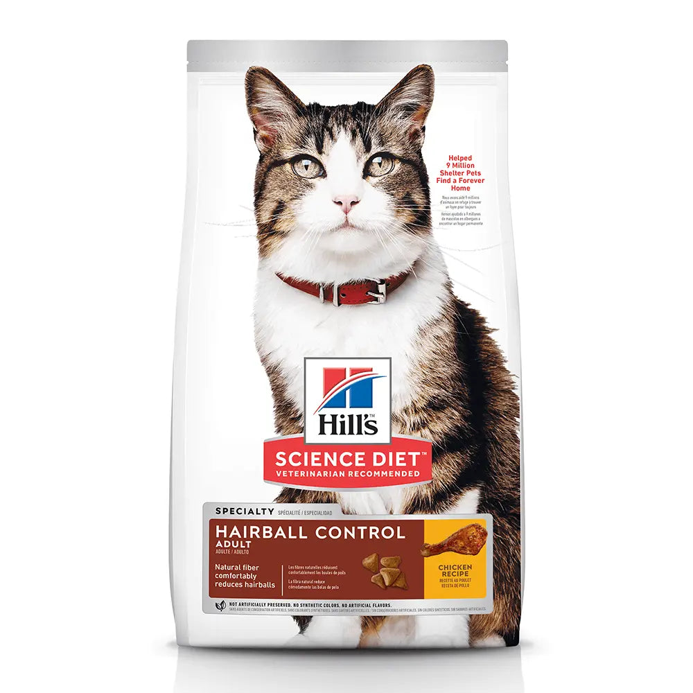 Hill’s – Science Diet – Adult Cat – Hairball Control - Paws & Palettes