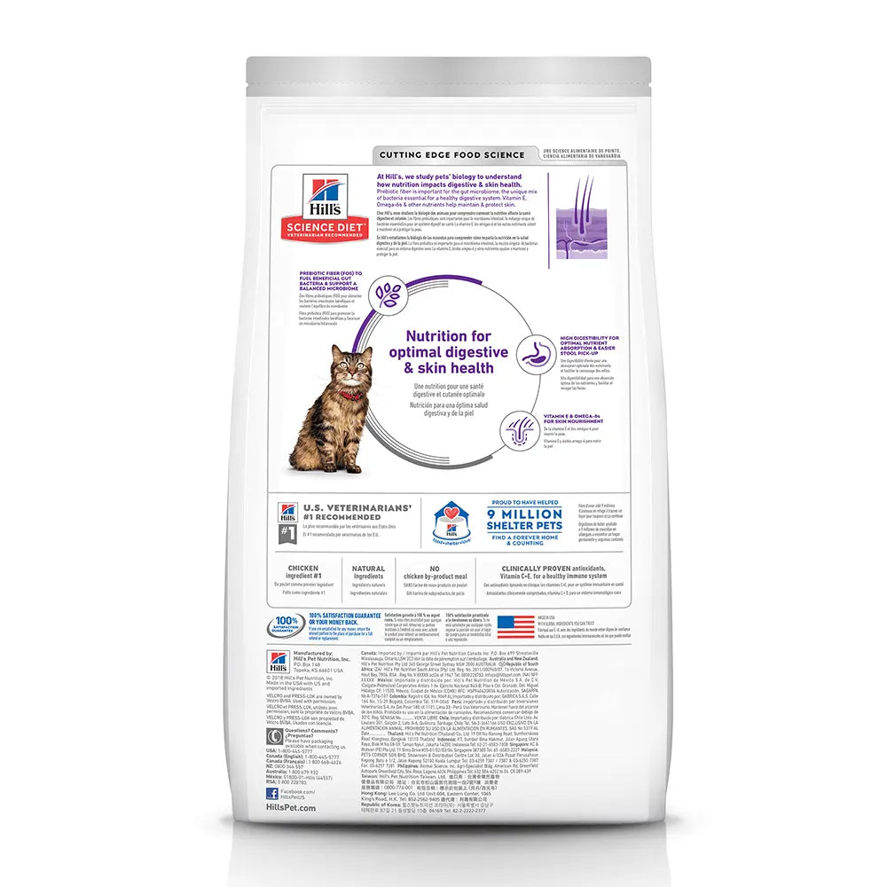 Hill’s – Science Diet – Adult Cat – Sensitive Stomach & Skin - Paws & Palettes