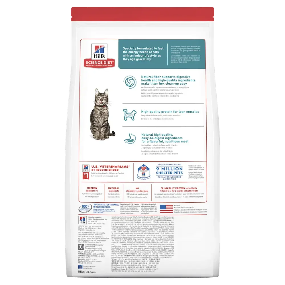 Hill’s – Science Diet – Adult Cat (7+) – Indoor Agline