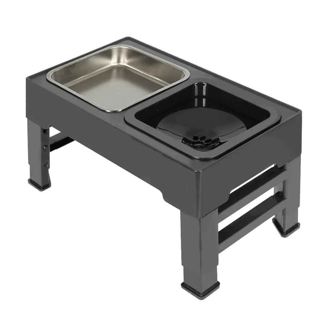 PaWz Elevated Pet Feeder 4 Height Adjustable - Paws & Palettes