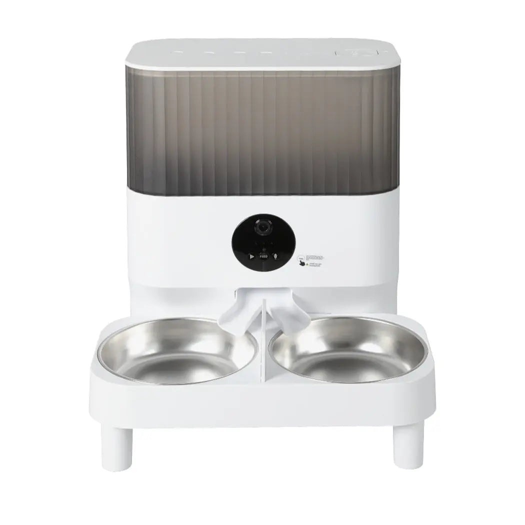 PaWz 7L Auto Pet Feeder Automatic Camera White - Paws & Palettes
