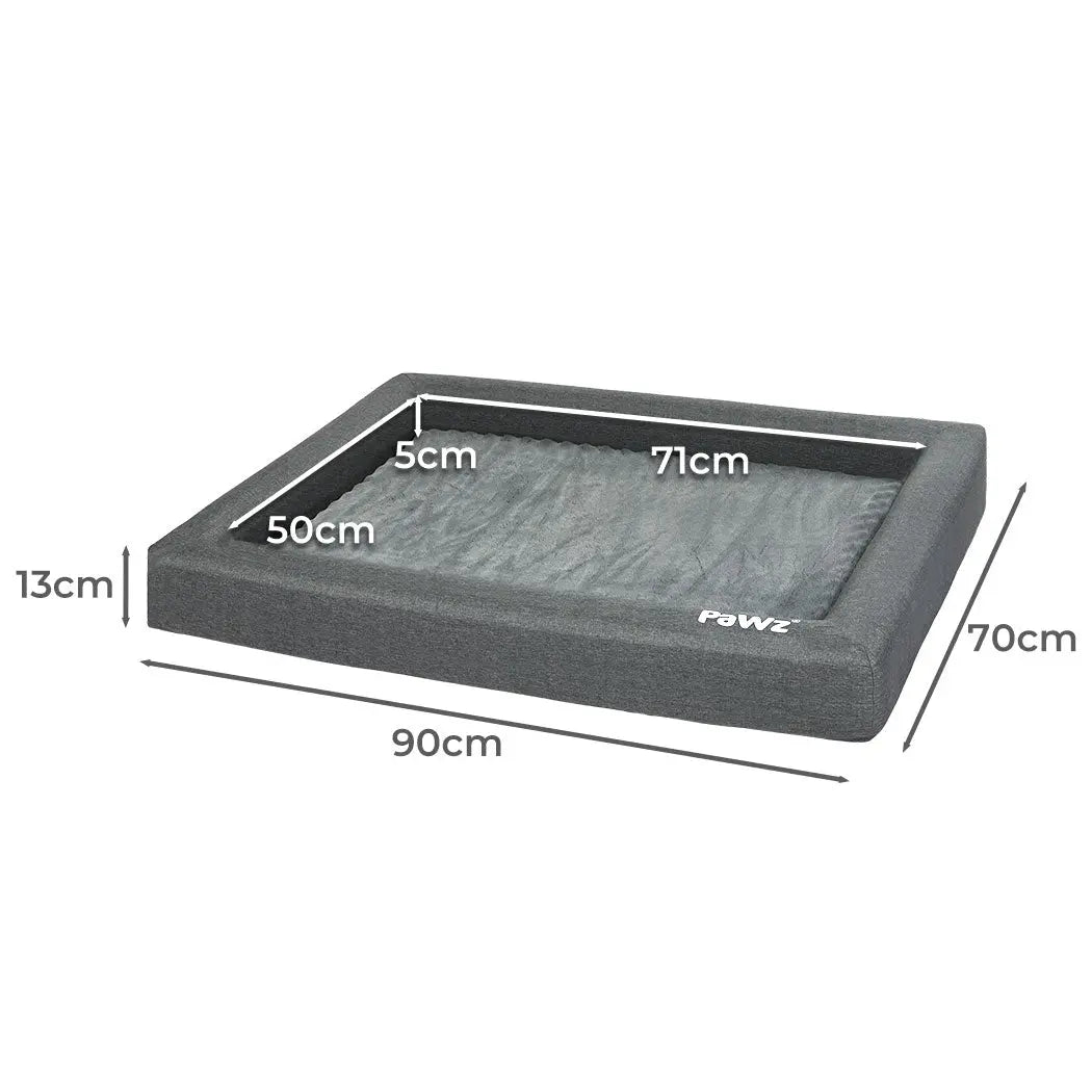 PaWz Memory Foam Pet Bed Calming Dog L Large - Paws & Palettes