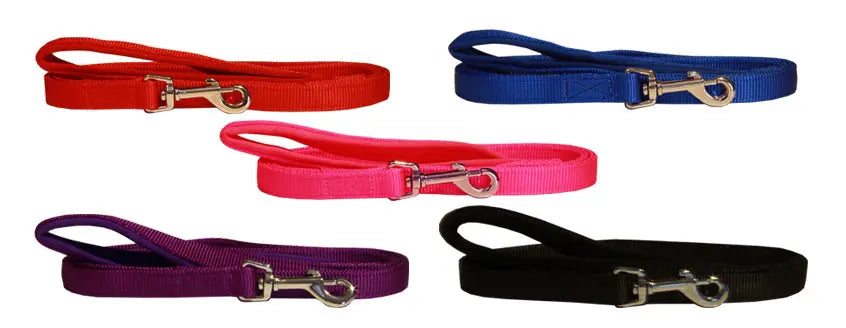 Beau Pets – Neoprene Handle – Nylon Lead – Purple - Paws & Palettes