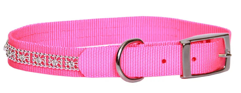 Beau Pets – Nylon Jewelled – Collar – Pink - Paws & Palettes