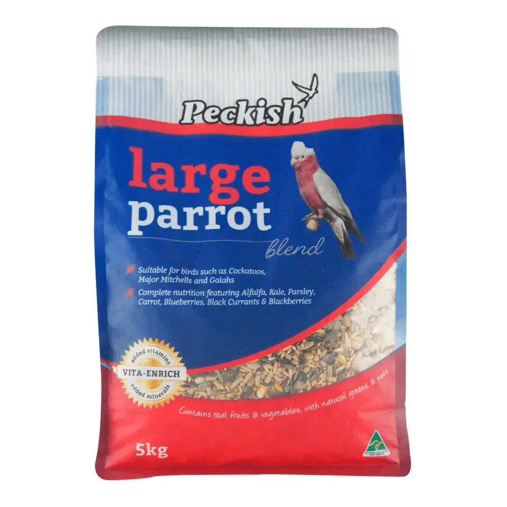 Peckish – Large Parrot Blend Agline