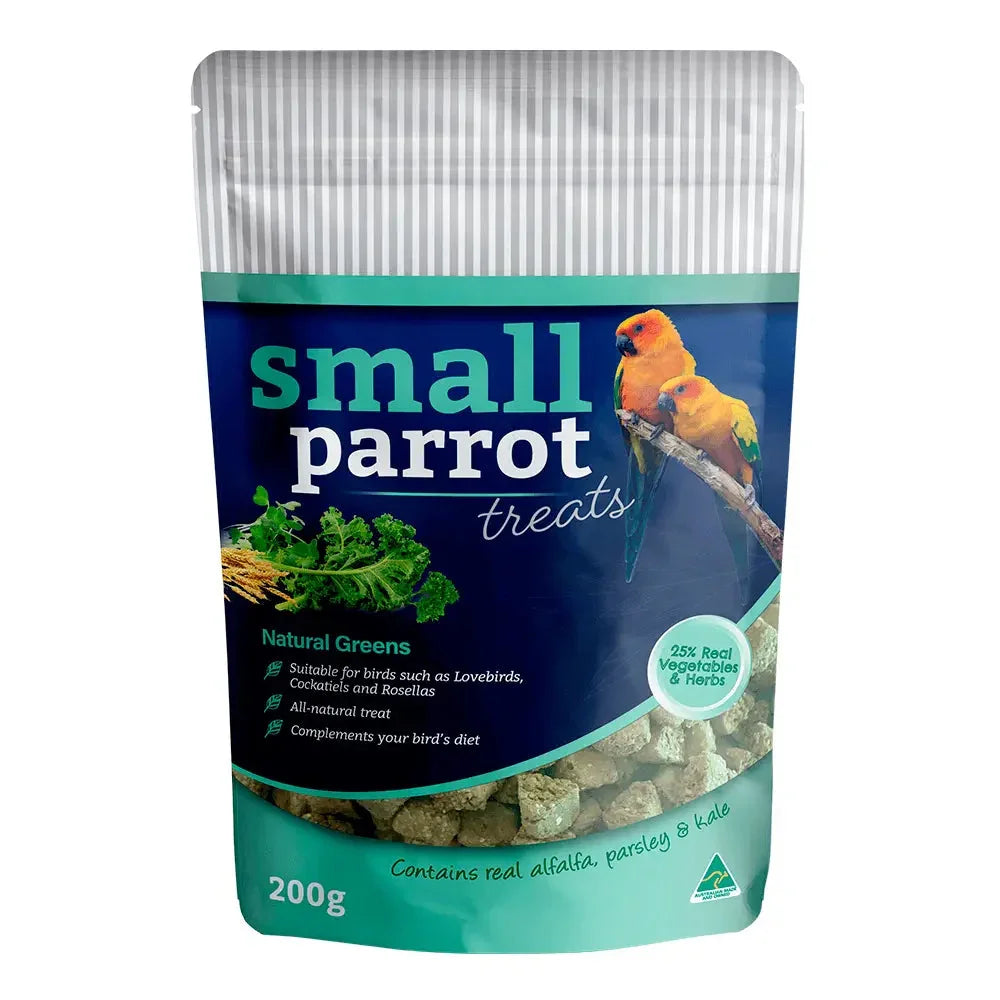 Peckish – Small Parrot Treats – Natural Greens Agline