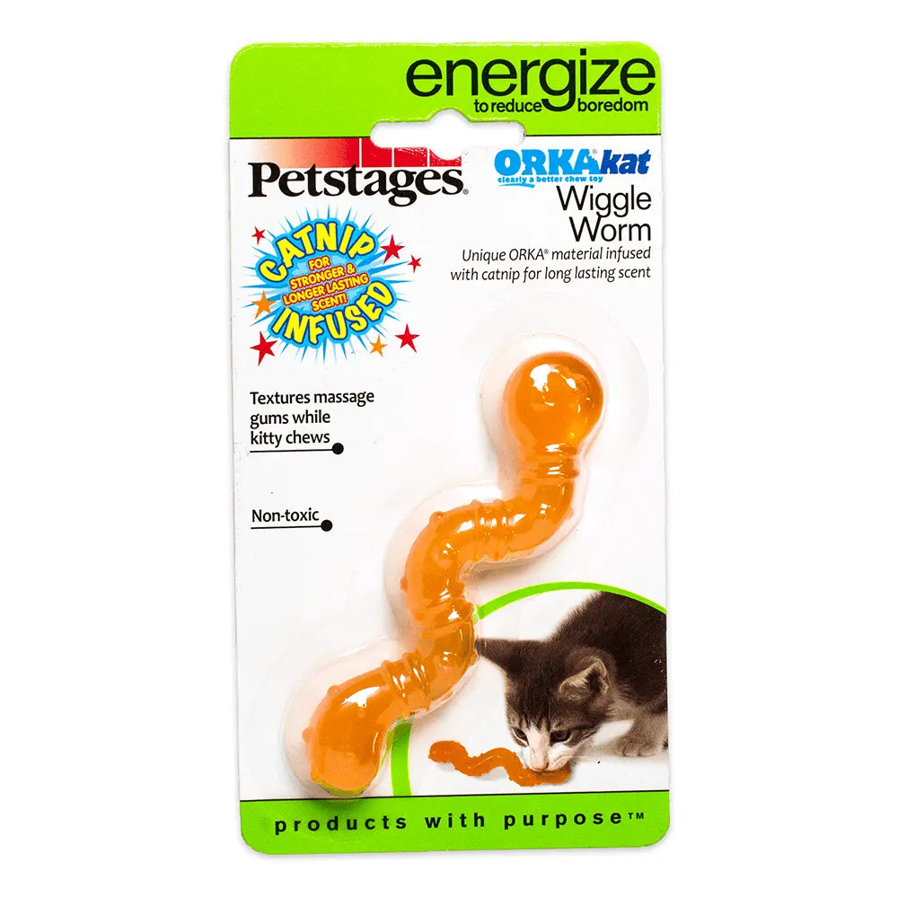 Petstages – Orka Cat – Wiggle Worm - Paws & Palettes
