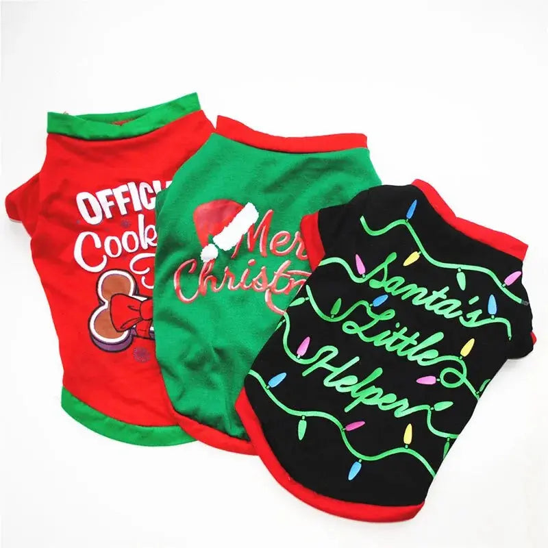 Pet Christmas Vest Shirt - Paws & Palettes