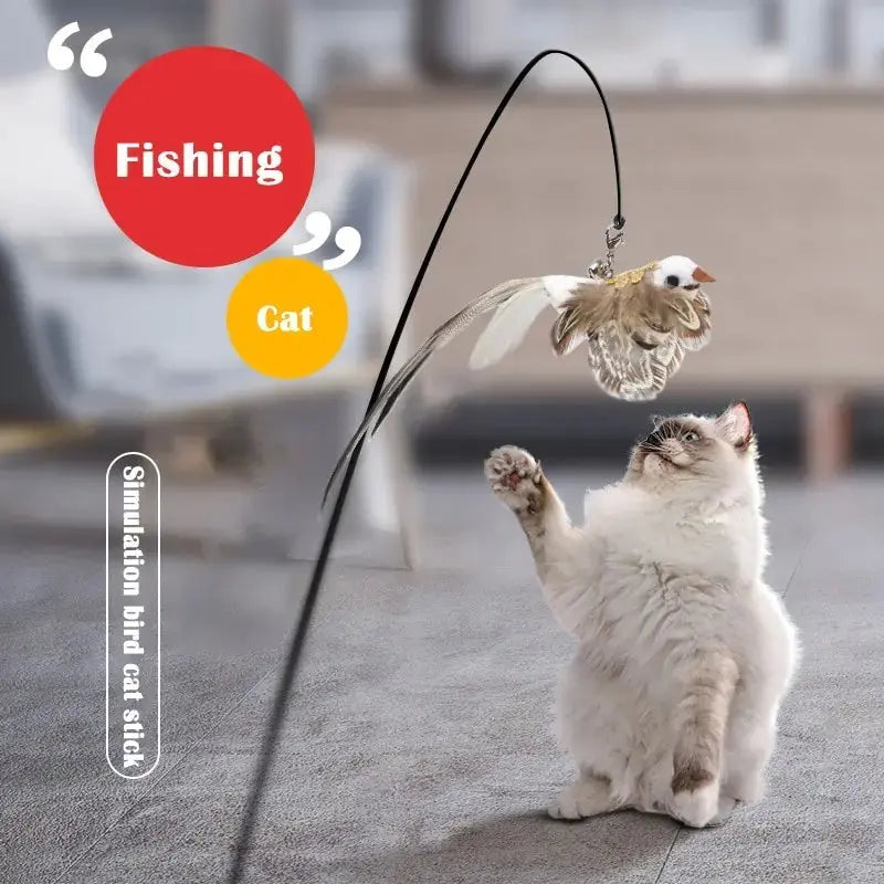 Simulation Bird Interactive Cat Toy - Paws & Palettes
