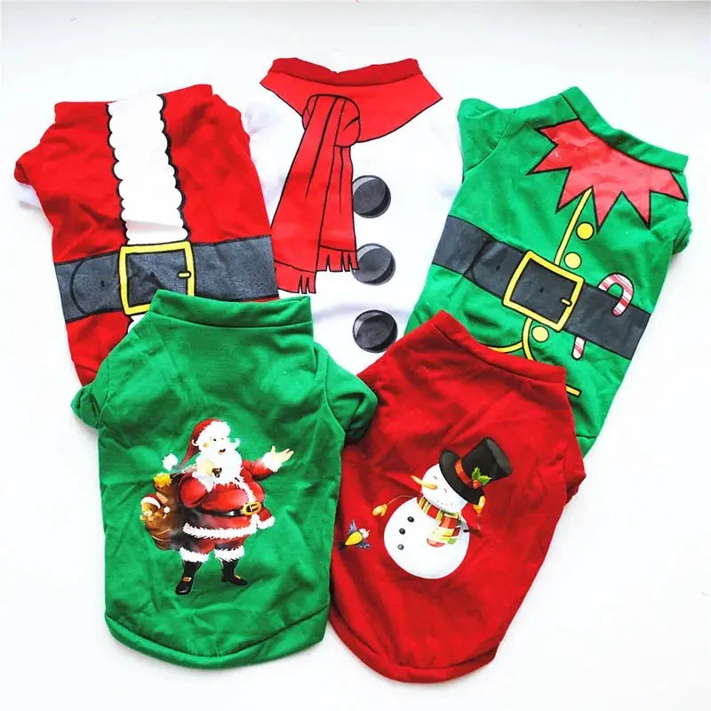 Cotton Christmas Pet Clothes - Paws & Palettes